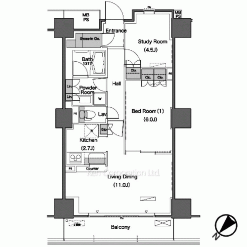 Property Blueprint /rent/tokyoapartment/search/results/158244/2008051712.html