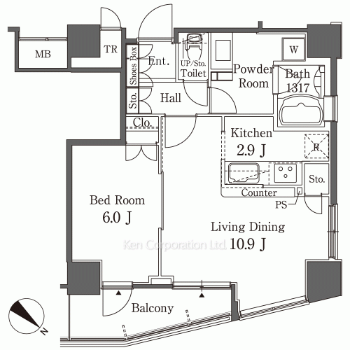 Property Blueprint /rent/tokyoapartment/search/results/158206/2009070109.html