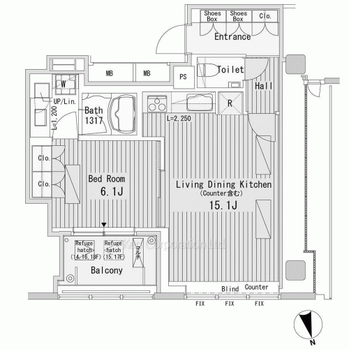 Property Blueprint /rent/tokyoapartment/search/results/168253/2011110303.html